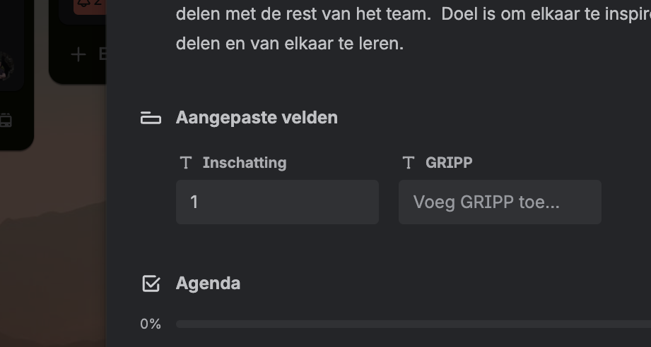 Trello kaart met uren bewerken
